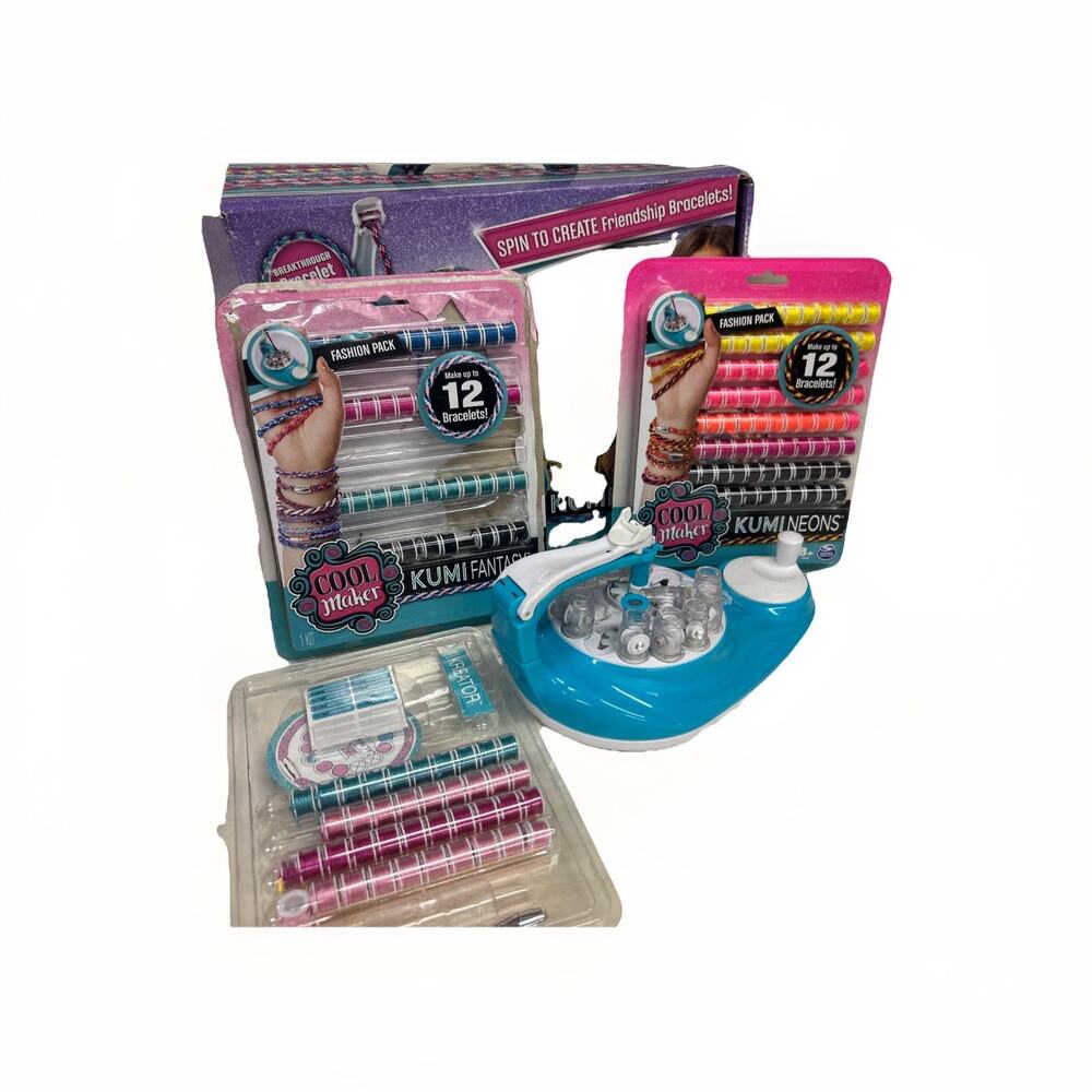 Cool Maker Kumi Kreator Bracelet Maker Kit by Spin Master WITH EXTRAS!!!